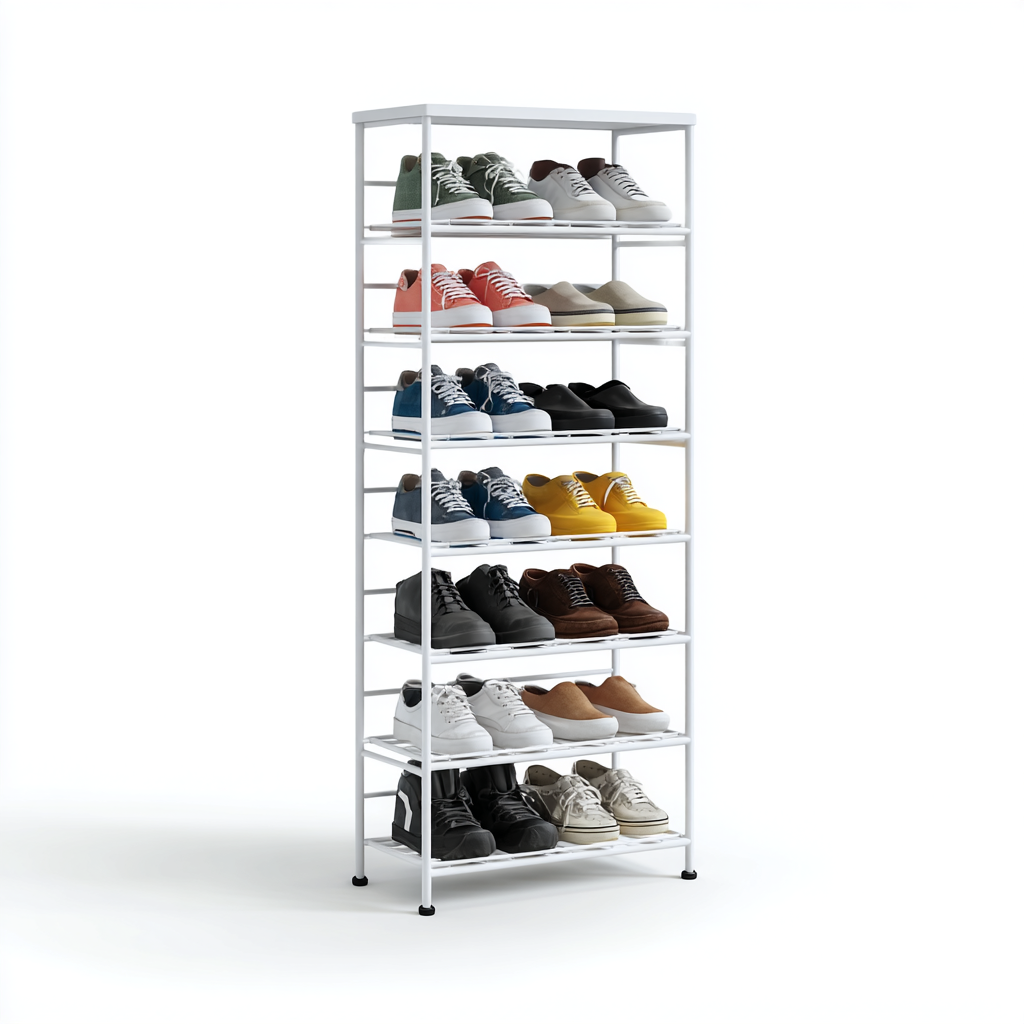 7-Tier Narrow Vertical Shoe Rack